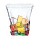 thumbnail image 1 of (Embalaje de espuma de 320 ml de cubitos de hielo) Vaso de cristal pintado para whisky (10*9 cm) Material: vidrio, 1 of 5