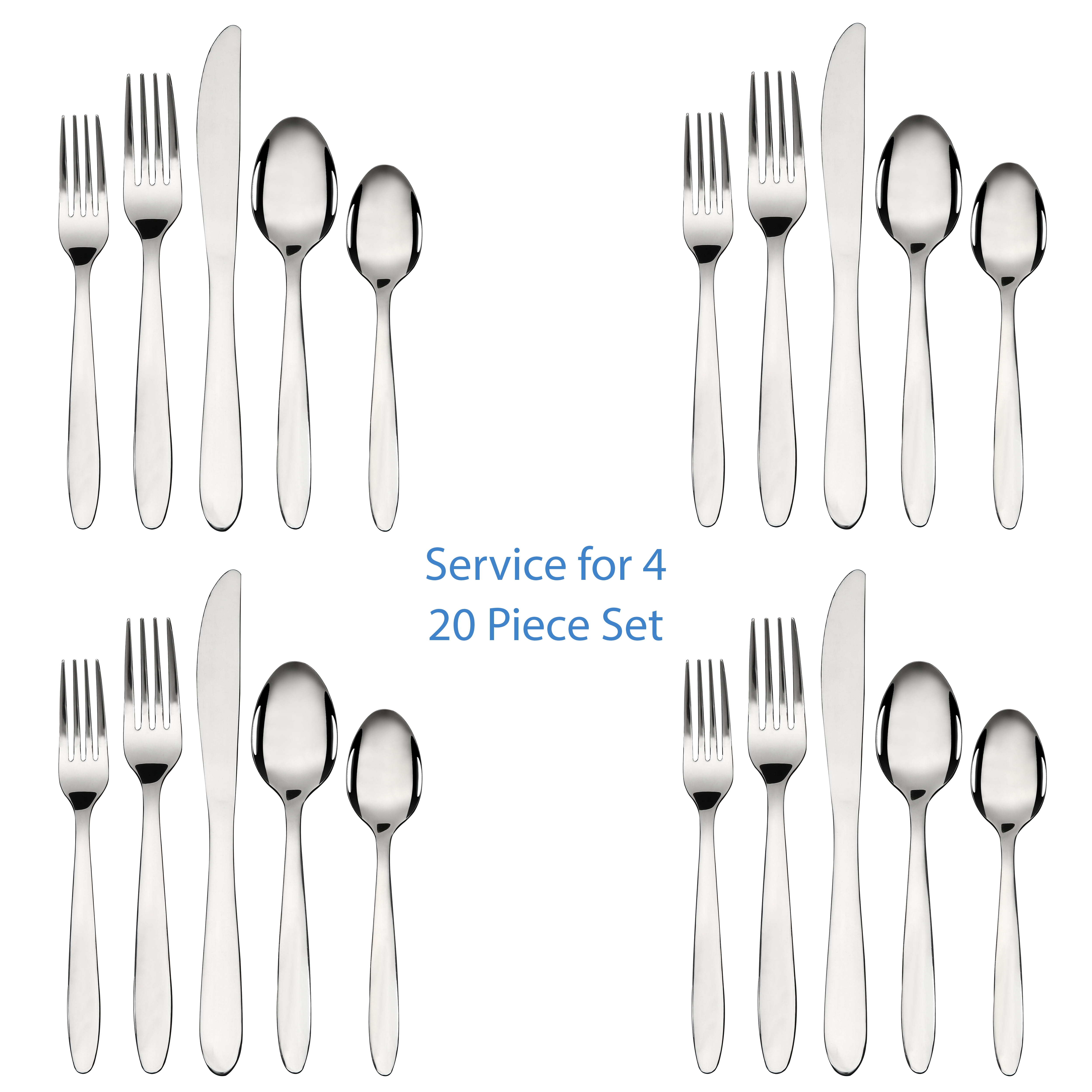 Home Decorators Collection Brenner 20-Piece Matte Black Finished Stainless  Steel Flatware Set (Service for 4) KS6612-20P MAB - The Home Depot