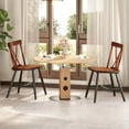 thumbnail image 2 of Costway Dining Chairs Set of 2 Farmhouse Kitchen Chair with Rubber Wood Frame, 2 of 9