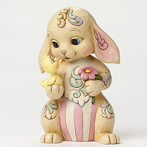 Enesco Jim Shore Heartwood Creek Spring Easter Rabbit w/ Chick