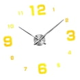 thumbnail image 2 of de piezas de s de espejo acrílico 3D de reloj de pared grande DIY - números árabes dorado Sunnimix Reloj de pared con la etiqueta engomada del espejo, 2 of 6