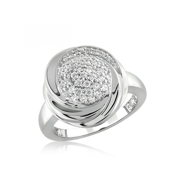 Diamonice 0.925 Sterling Silver 1.00 Carat White Cubic Zirconia Ring for Women | Cubic Zirconias for Everyday Womens Wear