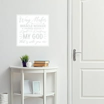 VWAQ Way Maker Miracle Worker Promise Keeper Inspirational Wall Decal Religious Home Decor
