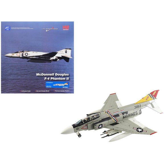 McDonnell Douglas F-4J Phantom II Fighter-Bomber Aircraft US Marine Corps "Air Power Series" 1/72 Diecast Model by Hobby Master