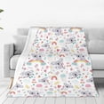 thumbnail image 1 of Balery Cute Koala Manta de Felpa Suave y Acogedora – Cobija de Franela Aterciopelada para Cama, Lavable y Cálida para Sofá, Mascotas, Transpirable-80"x60", 1 of 7