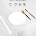 thumbnail image 4 of Satin Party Tablecloth Table Cover Wedding Rectangle Bright Silk Tablecloth Table Cover Smooth Fabric Tablecloth Table Decor for Wedding Banquet Table Decoration, 4 of 6
