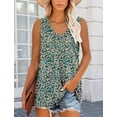thumbnail image 5 of KISSMODA Women's Tank Tops V Neck Casual Sleeveless Tops for Women 2025 Basic Trendy Tank Oversized Summer Blouses S-3XL, 5 of 5
