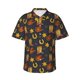 thumbnail image 1 of Fotbe Wild West Golden Horseshoe Camisa Hawaiana para Hombre Unisex – Camisa Casual de Verano con Botones de Manga Corta de Algodón y Lino,3X-Large, 1 of 7