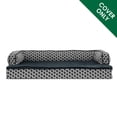thumbnail image 2 of Furhaven Funda de repuesto para cama para perro, cómoda funda de felpa y decoración estilo sofá, lavable a máquina, gris diamante, grande, 2 of 5