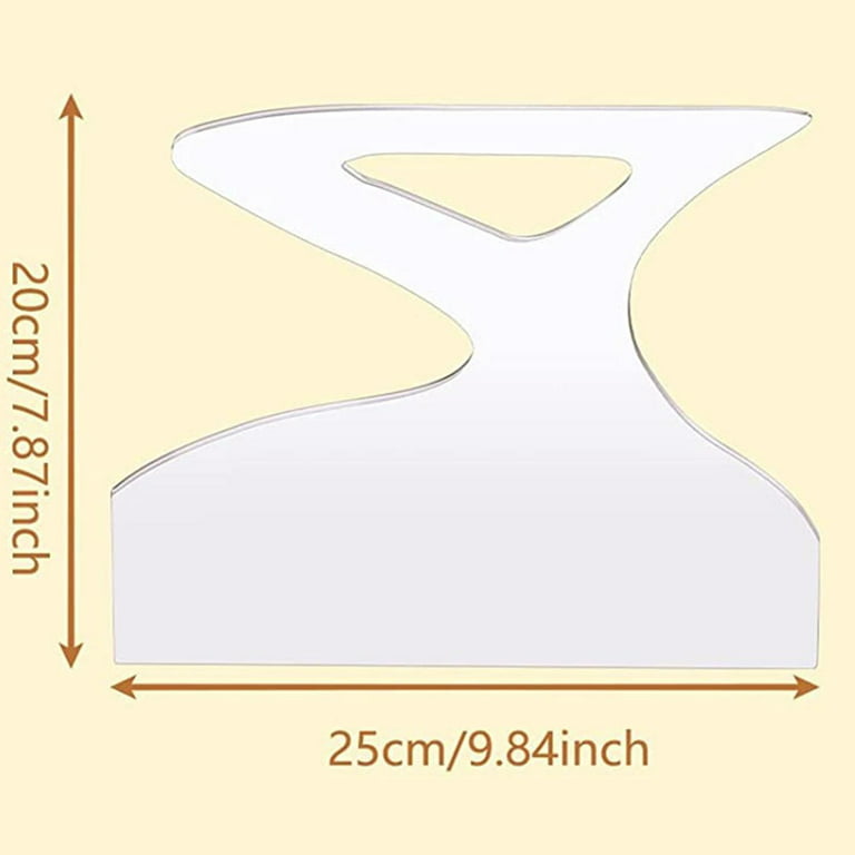 Router Templates for Woodworking, Cutting Board Handle Template, Clear  Acrylic Templates style A 