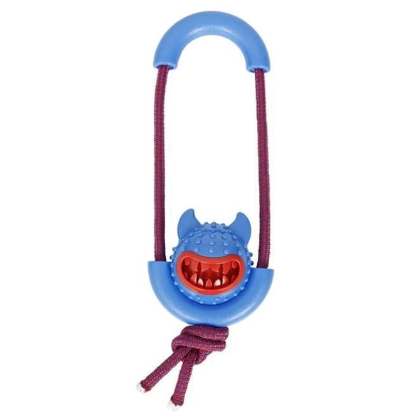 Sling Away Rubberized Dog Toy, Blue - One Size