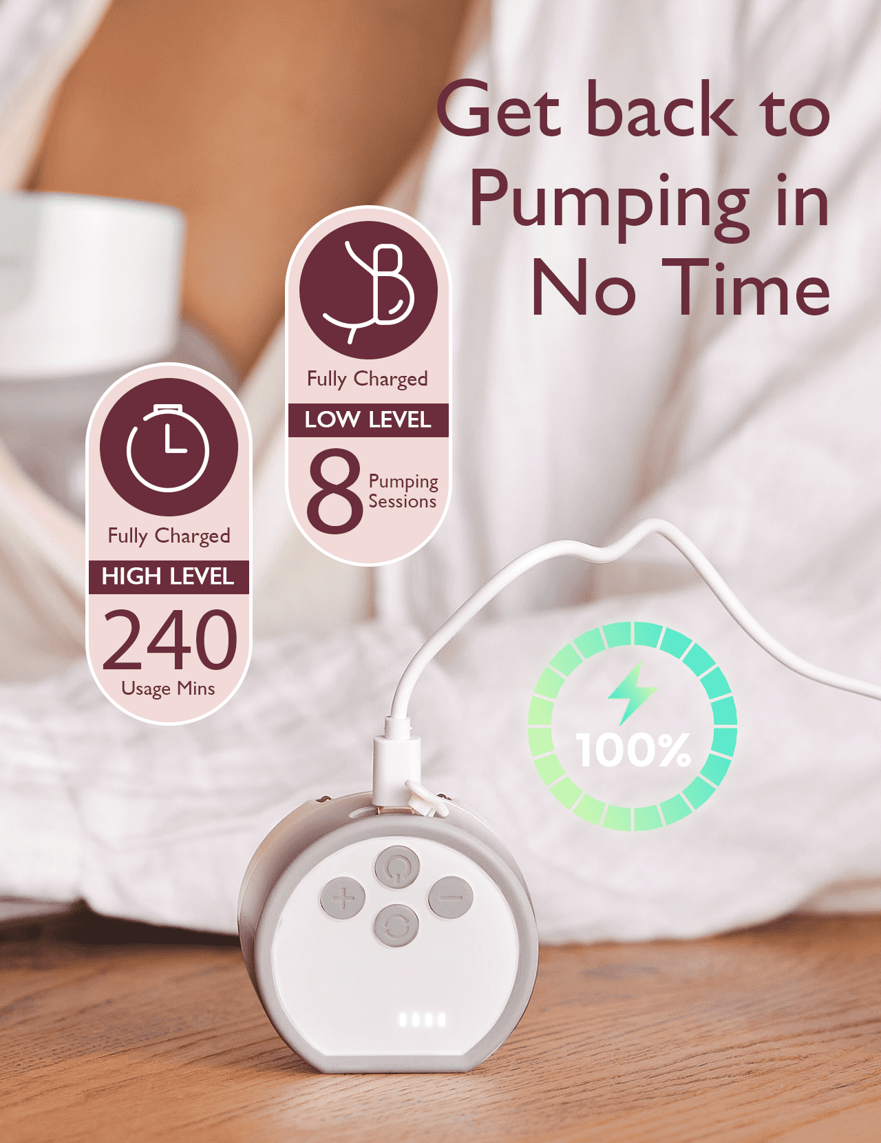 Momcozy S12 Pro Electric Breast Pump Hands Free, Wearable