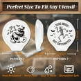 thumbnail image 2 of 2Pcs Coffee Spoon Rest Skulls and Coffee Pattern 3.34"x3.54" Cute Spoon Holder Heat Resistant Utensil Holder, 2 of 7