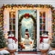 thumbnail image 4 of Ireezec Christmas Door Curtain Santa Claus Print Polyester Fabric Holiday Decoration for Front Door Indoor Wall Party Festival Decor, 4 of 6
