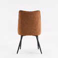 thumbnail image 4 of YOUNIKE Set of 2 Dining Chairs, Modern Minimalist Style, Soft Cushioned Kitchen Chairs, Armless Side Chairs, High Back Chairs, Caramel, 4 of 12