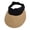 Black, variant on Women's Straw Woven Empty Top Sun Hat, Fashionable Cycling Visor Hat for Summer Outdoor Activities, Cute Gift(One Size,Black)