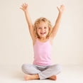 thumbnail image 3 of Yintry Kids Soft Undershirt Girls'Stretch Y-strap camisole, 4 Pack, Size 2-10, 3 of 7