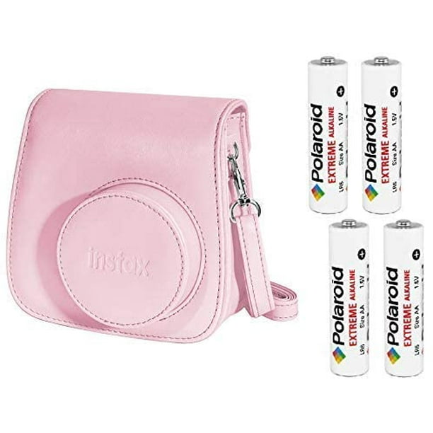 Fujifilm Instax Groovy Camera Case For Instax Mini 8 And 9 Pink With 4 Polaroid Batteries Walmart Com