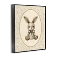 thumbnail image 2 of Stupell Industries Cottage Neutral Bunny in Oval Border Black Framed Giclee Art, 11 x 14, by LSR Design Studio, 2 of 8