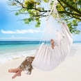 thumbnail image 3 of Hammock Chair Hanging Rope Swing, Hammock Chair Swing with Two Seat Cushions & Carry Bag, Hanging Swing Chair for Home Bedroom Patio Deck Yard Garden, 250 lbs Weight Capacity, B018, 3 of 9