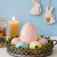 thumbnail image 4 of Handcrafted Ceramic Egg Ornament Desktop Decoration for Home Living Room Shelf Tabletop Easter Craft, 4 of 6