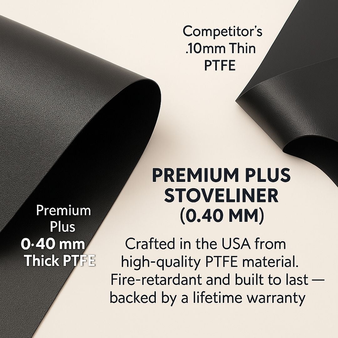 Premium Plus Stove Protectors for LG Gas Range Model LDGL6924S, Custom Cut, Easy to Clean Stove Liner, Made in the USA.