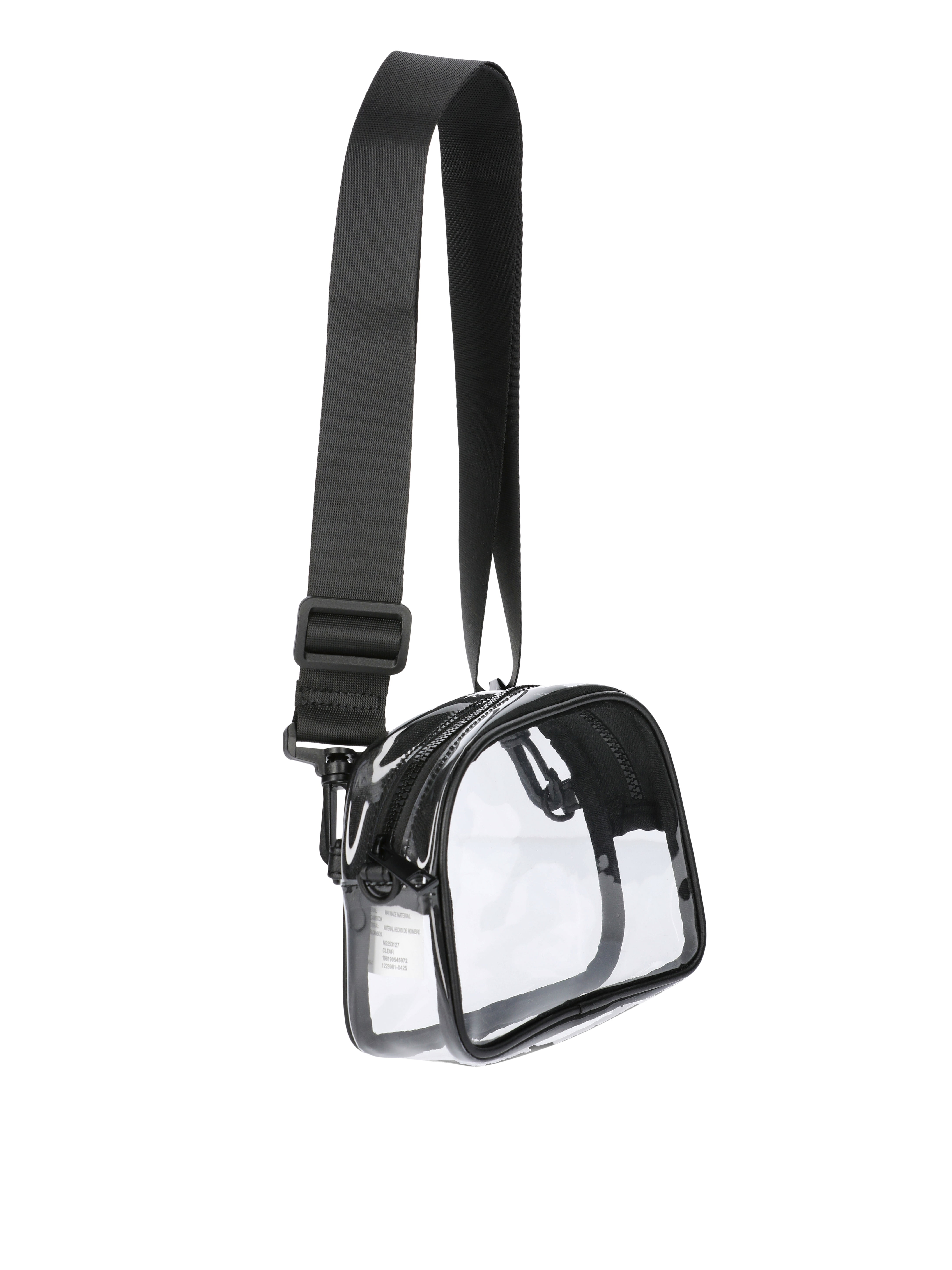 No Boundaries Women's Hands Free Belt Bag, Clear
