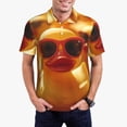 thumbnail image 1 of Fotbe Sunglasses Yellow Duck Camiseta Polo de Golf para Hombre con Estampado – Camisa Deportiva Transpirable con Cuello Abotonado-4X-Large, 1 of 6