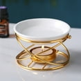 thumbnail image 3 of Quemador de aceite esencial Sunnimix Estilo Europeo Metal dorado Quemador de aceite, 3 of 8