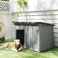 thumbnail image 6 of Decksplore All - Weather Dog House – Indoor/Outdoor, Slanted Roof ,UV - Resistant,HDPE Material,Waterproof, Ventilated, Multiple Sizes for XS - Large Dogs, 6 of 9