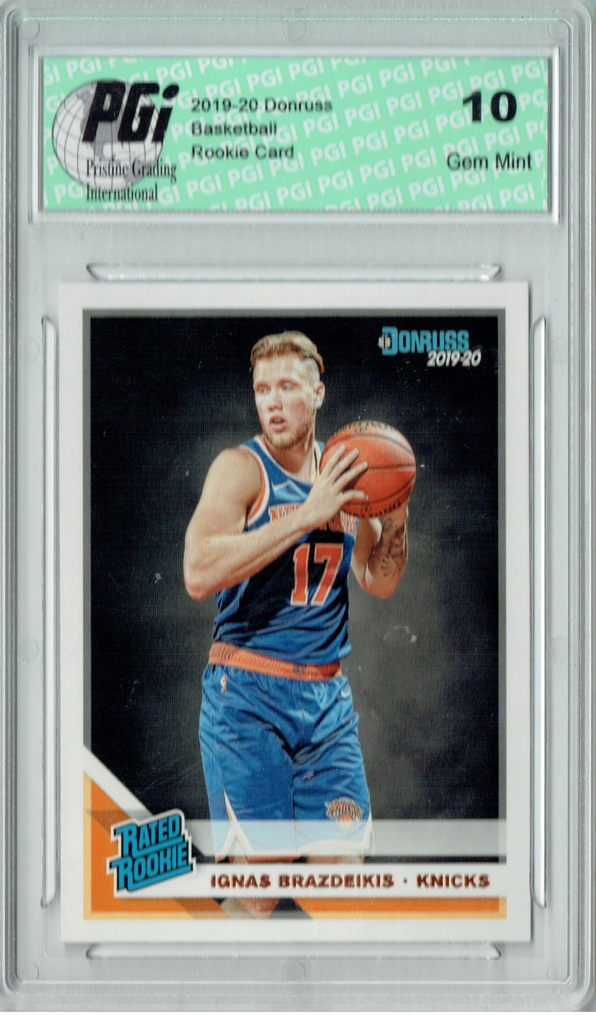 Ignas Brazdeikis 2019 Donruss Basketball 241 Gem Mint Rookie Card Pgi 10 Walmart Com