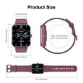 thumbnail image 4 of Smart Watch for Men Women 1.85 Inch Touch Screen Fitness Tracker Watch with Bluetooth Call(Answer/Make Call/AI Voice) IP68 Waterproof Sports Smart Watch for Android iPhone (Red), 4 of 10