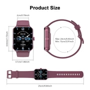 Blackview Smart Watch for Women, Bluetooth Calling, AI Voice Assistant, Fitness Tracker with 100+ Sports Modes, IP68 Water Resistant, Custom Watch Faces, Compatible with Android & iPhone, Red