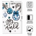 thumbnail image 2 of Sm:)e Blue Buffalo Plaid Snowman & Christmas Tree Winter Christmas Kitchen Towels Dish Towels, 18x26 Inch, Set of 4，Daily Christmas Decor Hand & Dish Towels, 2 of 6