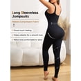 thumbnail image 6 of Athlemo Women Workout Seamless Jumpsuit Yoga Bodycon One Piece Tank Top Leggings Romper Black, 6 of 7