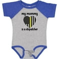 thumbnail image 3 of Inktastic Dispatcher Mom Emergency Gold Line Flag Boys or Girls Baby Bodysuit, 3 of 5