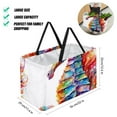 thumbnail image 2 of Hippocampus Decorative Box Laundry Bag Shopping Bags Reusable Foldable Large Capacity Oxford Cloth Tote Bag, 2 of 7