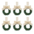thumbnail image 1 of Huanglei 6 Piece Set Of Christmas Kitchen Cabinet Garlands Suitable For Kitchens With Ribbon Bows Red Berry Small Window Garlands Suitable For Window Doors Farmhouse Garlands Christma, 1 of 4