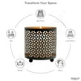 thumbnail image 4 of Hosley Set of 8, Metal Jar Candle Sleeves/Holders - Your Choice of Colors and Designs (Black - Geometric), 4 of 15