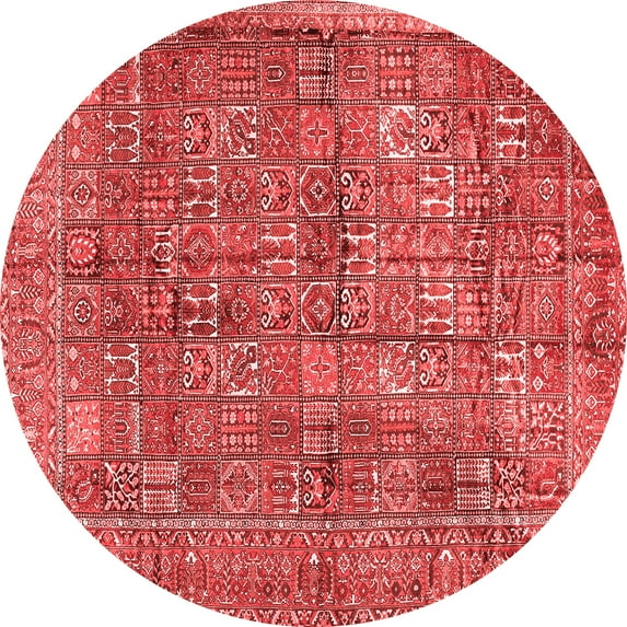 Ahgly Company Indoor Round Persian Red Traditional Area Rugs, 7' Round