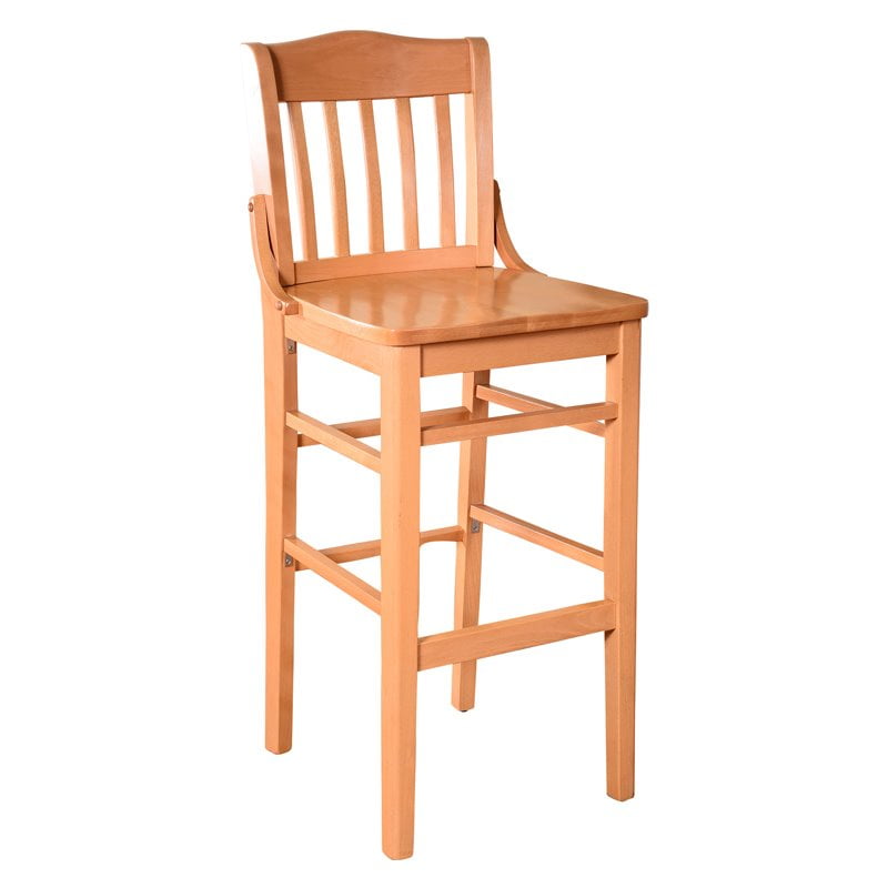 Schoolhouse Bar Stool in Natural