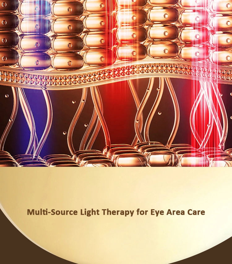 CNV 150 LEDs R-e-d Light Therapy Eye Mask with Heat | Silicone Facial Skincare Mask | Flexible At-home Skincare Tool (4 Light Modes)