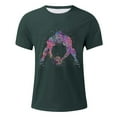thumbnail image 3 of Men's Summer Home Short Sleeved Round Neck Short Sleeved T Shirt Hop Graf Fiti Rugby/football T Shirts for Men Short Sleeve Lightweight T Shirts Large T Shirts Neck Top for Men T Shirts with Pockets, 3 of 5