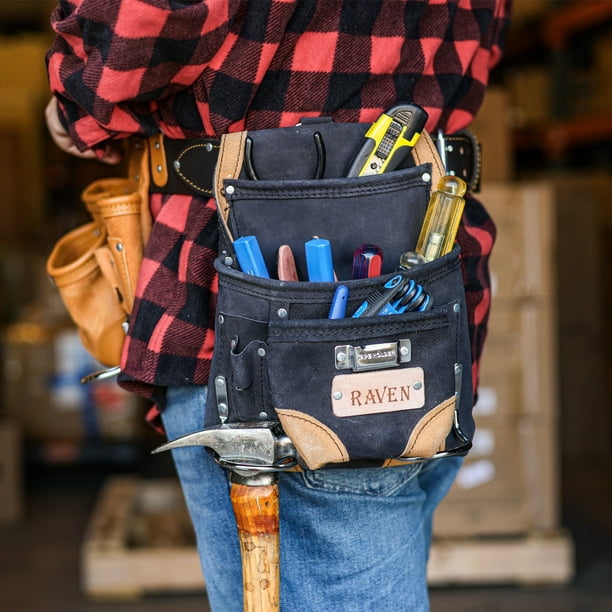 Acheter Pochette de ceinture à outils robuste, pour électriciens, ceinture  de travail, marteau, tournevis, maintien des clous
