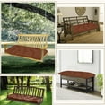 thumbnail image 4 of LCGOD Outdoor Bench Cushion 60x40x4 Inch Waterproof Swing Cushionsfor Patio Furniture - Coffee, 4 of 7