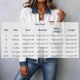 thumbnail image 3 of Edvintorg Women's Coats Color Block Long Sleeve Lightweight Jacket Fall Collared Zip up Outerwear with Pocket Plus Size Trendy Womens Clothes White S-3XL, 3 of 5