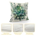 thumbnail image 4 of COMIO Palm Leaves Throw Pillow Covers Home Decorative Pillow Covers Pillowslip with Tropical Banana Palm Monstera Leaves Print for Summer Style Decor (Tropical Palm Series) White, 4 of 5