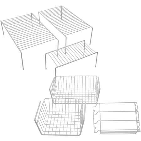Mainstays 6pc Cabinet Organization Set, White