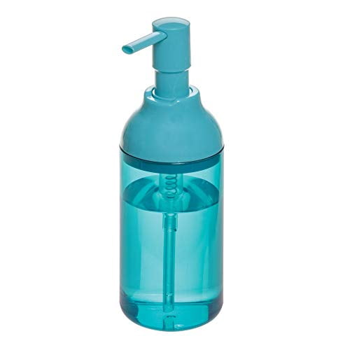 iDesign Finn Plastic Pump, Liquid Soap Dispenser Holds 12 Oz. for