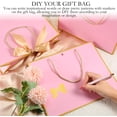thumbnail image 4 of Bolsas de regalo Silkfly, 12 unidades, oro rosa, 30 x 25 x 10 cm, 4 of 6